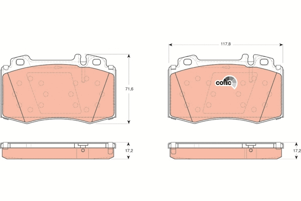Brake Pad Set, disc brake (GDB1454)