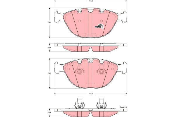 Brake Pad Set, disc brake (GDB1529)