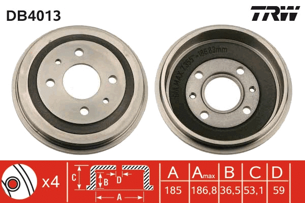 Brake Drum (DB4013)