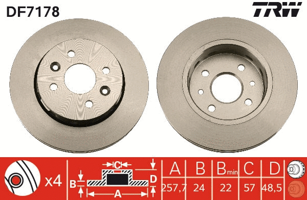 Brake Disc (DF7178)