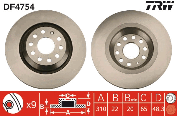 Brake Disc (DF4754)