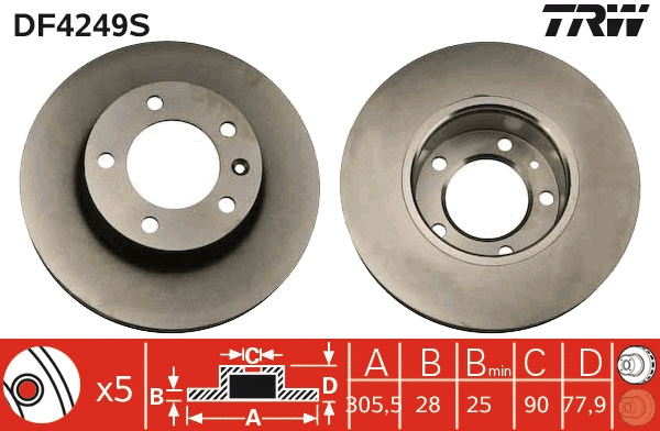 Brake Disc (DF4249S)