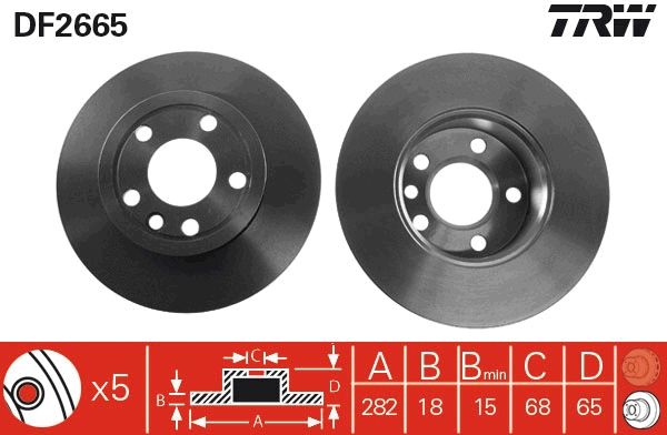 Brake Disc (DF2665)