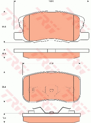 Brake Pad Set, disc brake (GDB7246)