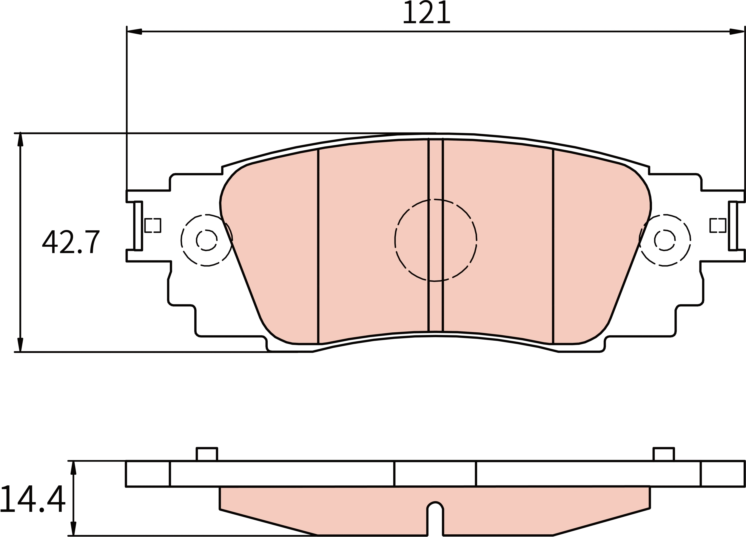 Brake Pad Set, disc brake (GDB8161AT)