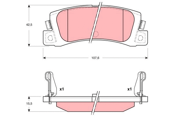 Brake Pad Set, disc brake (GDB3329)