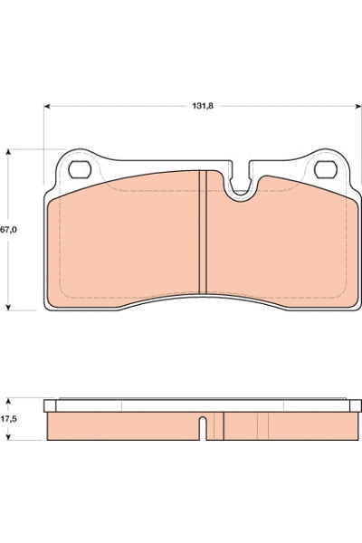 Brake Pad Set, disc brake (GDB1816)