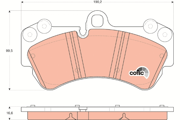 Brake Pad Set, disc brake (GDB1547)