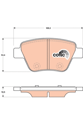 Brake Pad Set, disc brake (GDB1841)