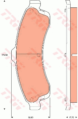 Brake Pad Set, disc brake (GDB7657)