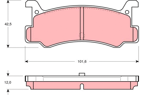 Brake Pad Set, disc brake (GDB375)