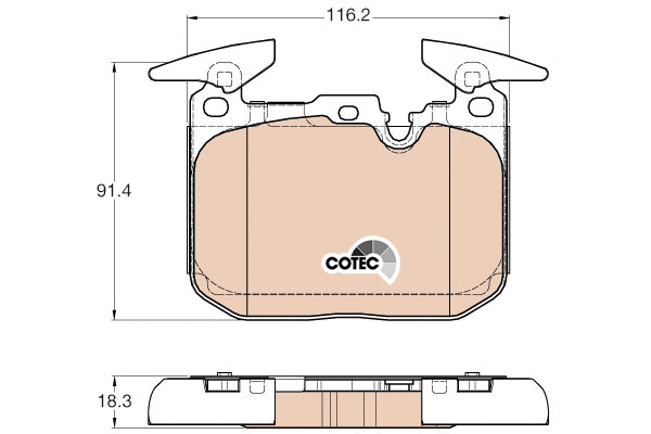 Brake Pad Set, disc brake (GDB1943)