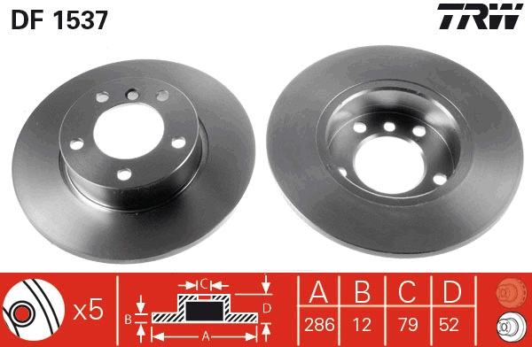 Brake Disc (DF1537)
