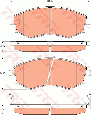 Brake Pad Set, disc brake (GDB7521DT)