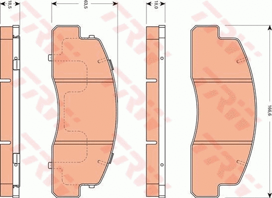 Brake Pad Set, disc brake (GDB7561)
