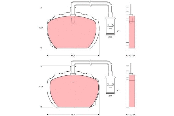 Brake Pad Set, disc brake (GDB783)