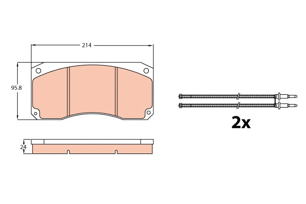 Brake Pad Set, disc brake (GDB5008)