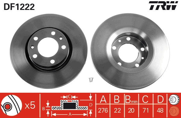Brake Disc (DF1222)