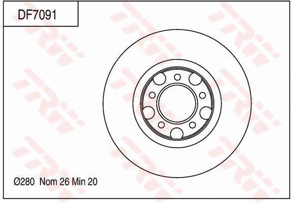 Brake Disc (DF7091)
