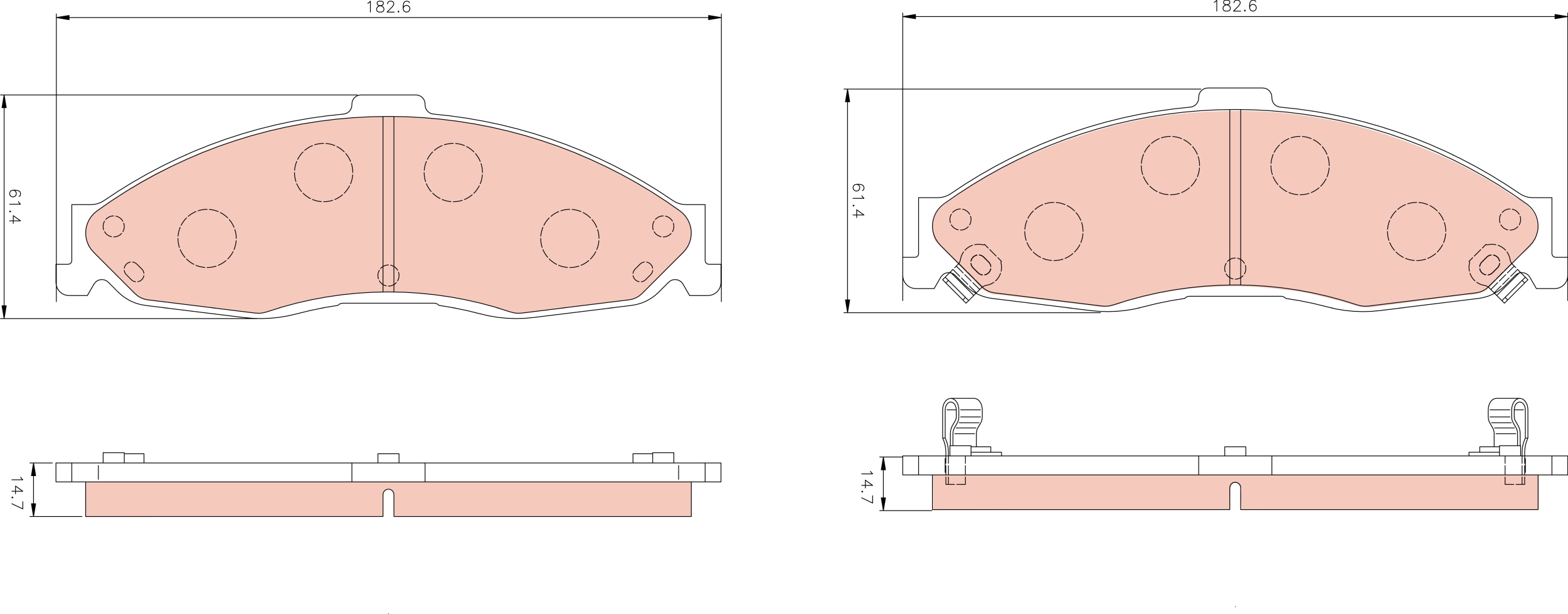 Brake Pad Set, disc brake (GDB4117)