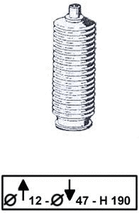 Bellow Kit, steering (JBE119)