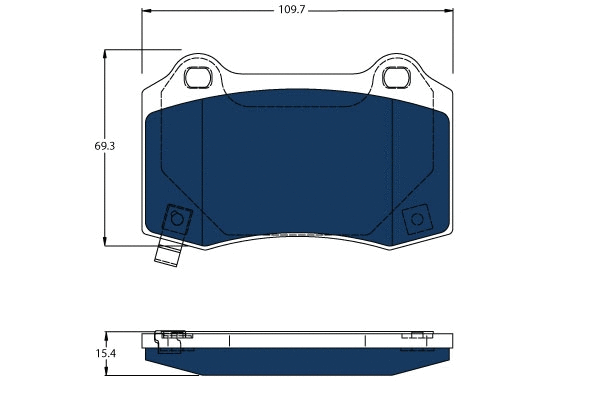 Brake Pad Set, disc brake (GDB4171BTE)