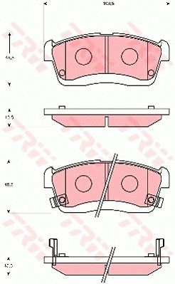 Brake Pad Set, disc brake (GDB7251)