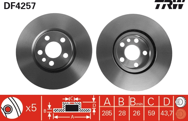 Brake Disc (DF4257)