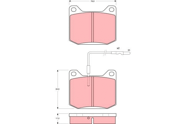 Brake Pad Set, disc brake (GDB151)
