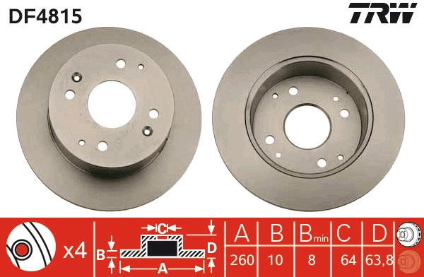 Brake Disc (DF4815)