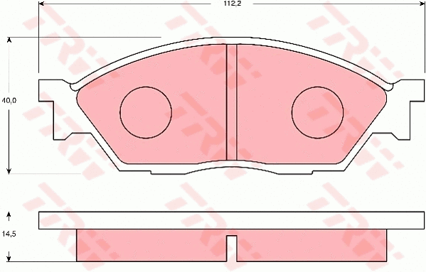 Brake Pad Set, disc brake (GDB7189)