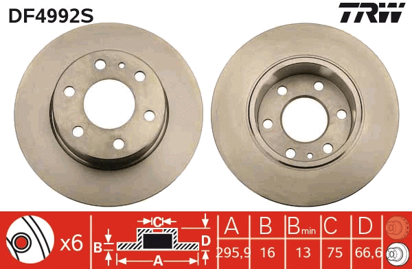 Brake Disc (DF4992S)