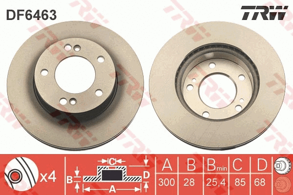 Brake Disc (DF6463)