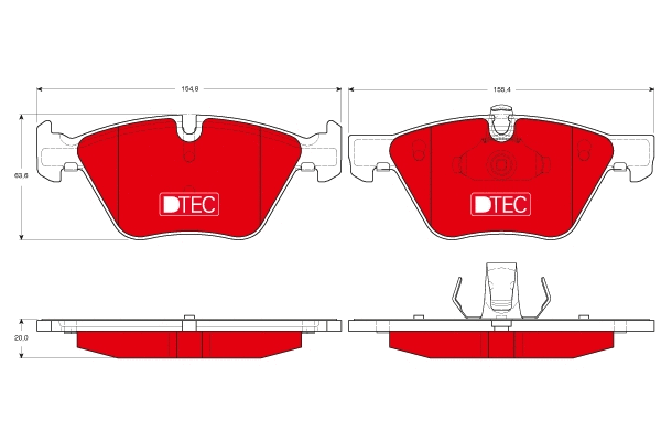 Brake Pad Set, disc brake (GDB1559DTE)