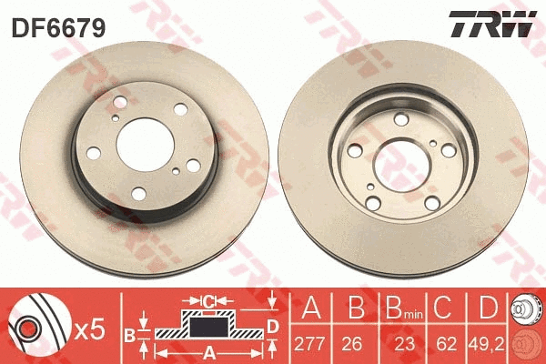 Brake Disc (DF6679)