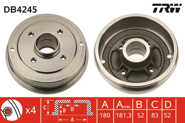 Brake Drum (DB4245)