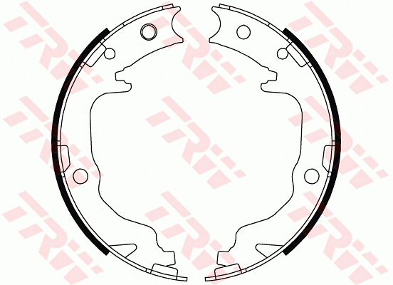 Brake Shoe Set, parking brake (GS8804)