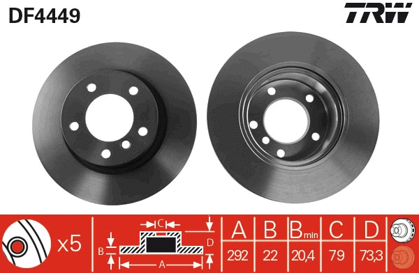 Brake Disc (DF4449)