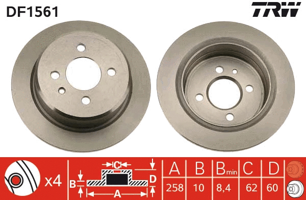 Brake Disc (DF1561)