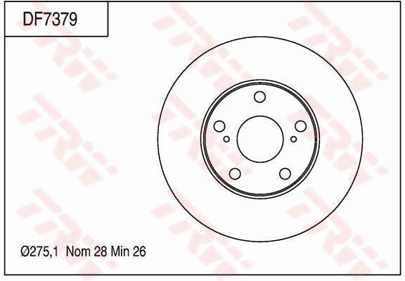 Brake Disc (DF7379)