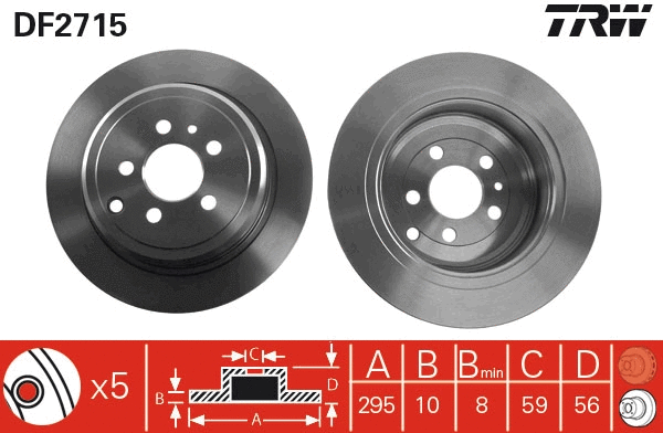Brake Disc (DF2715)