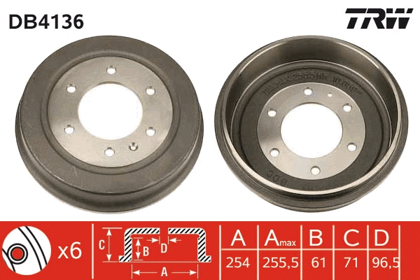 Brake Drum (DB4136)