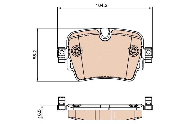 Brake Pad Set, disc brake (GDB2066)