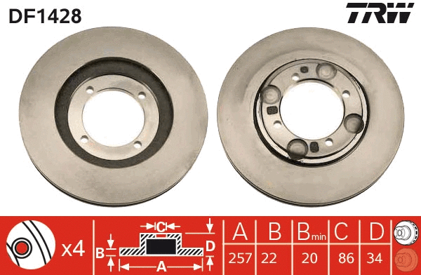 Brake Disc (DF1428)