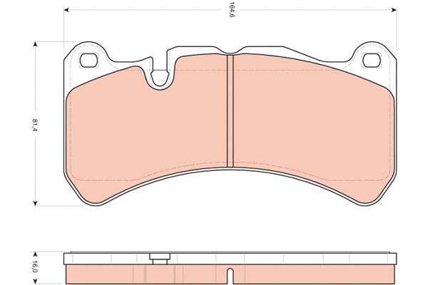 Brake Pad Set, disc brake (GDB1739)