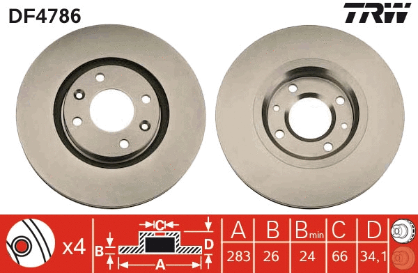 Brake Disc (DF4786)