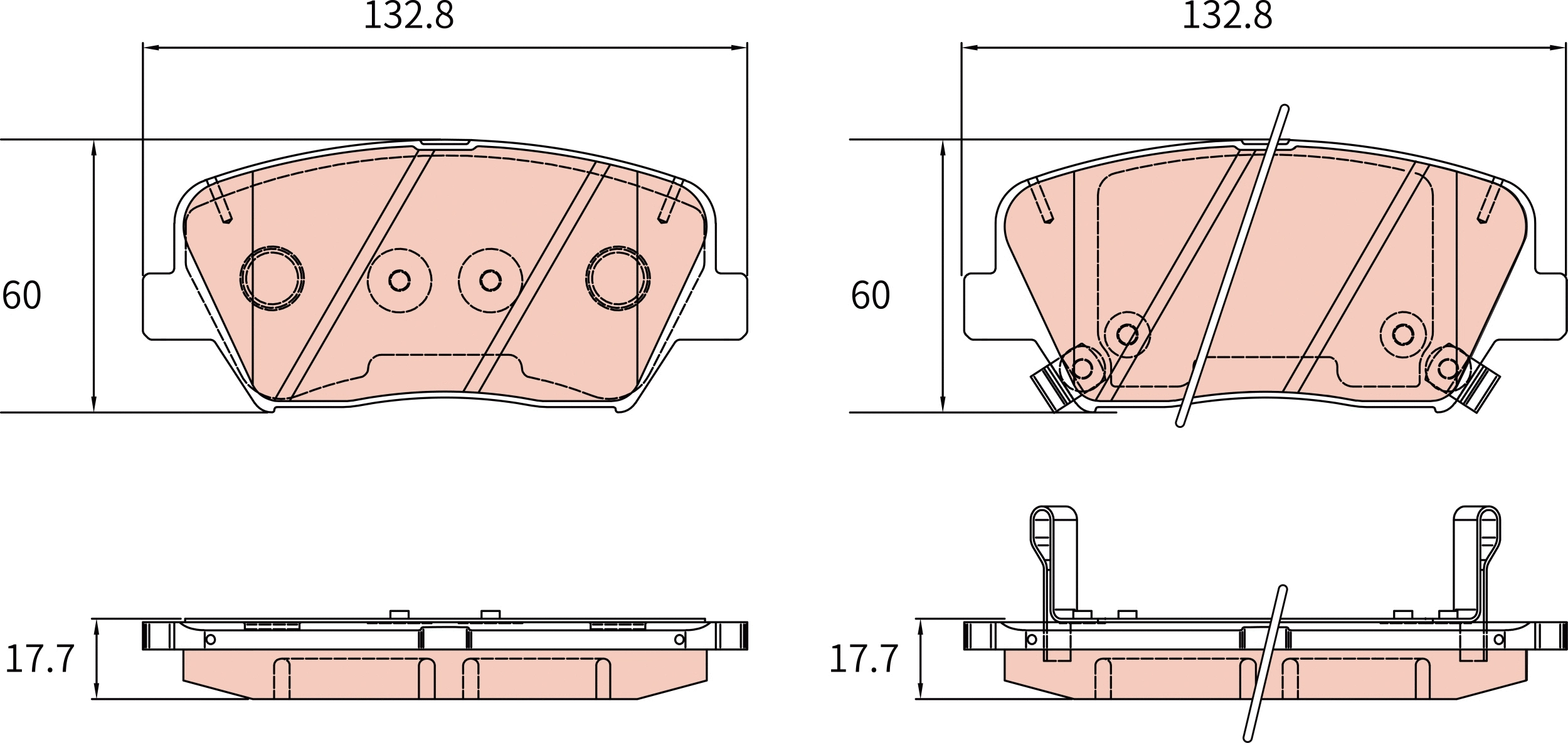Brake Pad Set, disc brake (GDB8189AT)