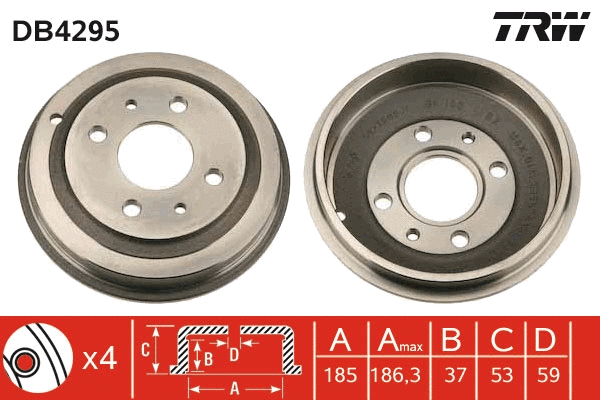 Brake Drum (DB4295)