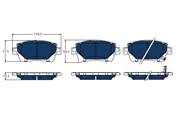 Brake Pad Set, disc brake (GDB3317BTE)
