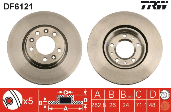 Brake Disc (DF6121)
